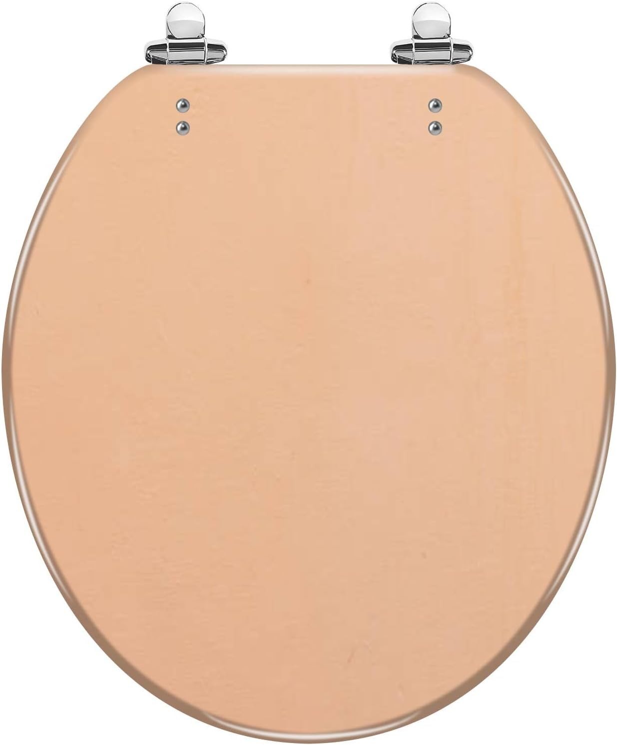 Round Toilet Seat a peach colored concrete wall Resin Toilet Seat Slow Quiet Close with Quick-Release Hinges Toilet Seat with Cover Easy to Clean Install