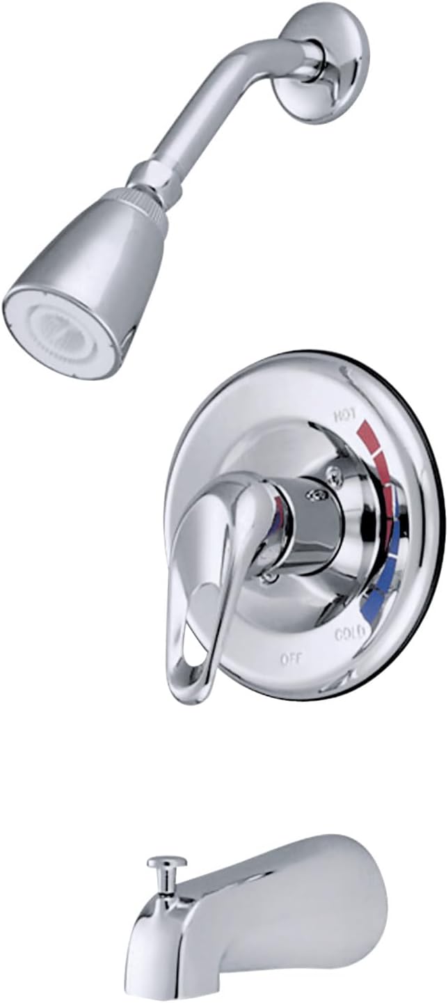 Kingston Brass KB698 Chatham Tub and Shower Faucet, 5-Inch Spout Reach, Brushed Nickel