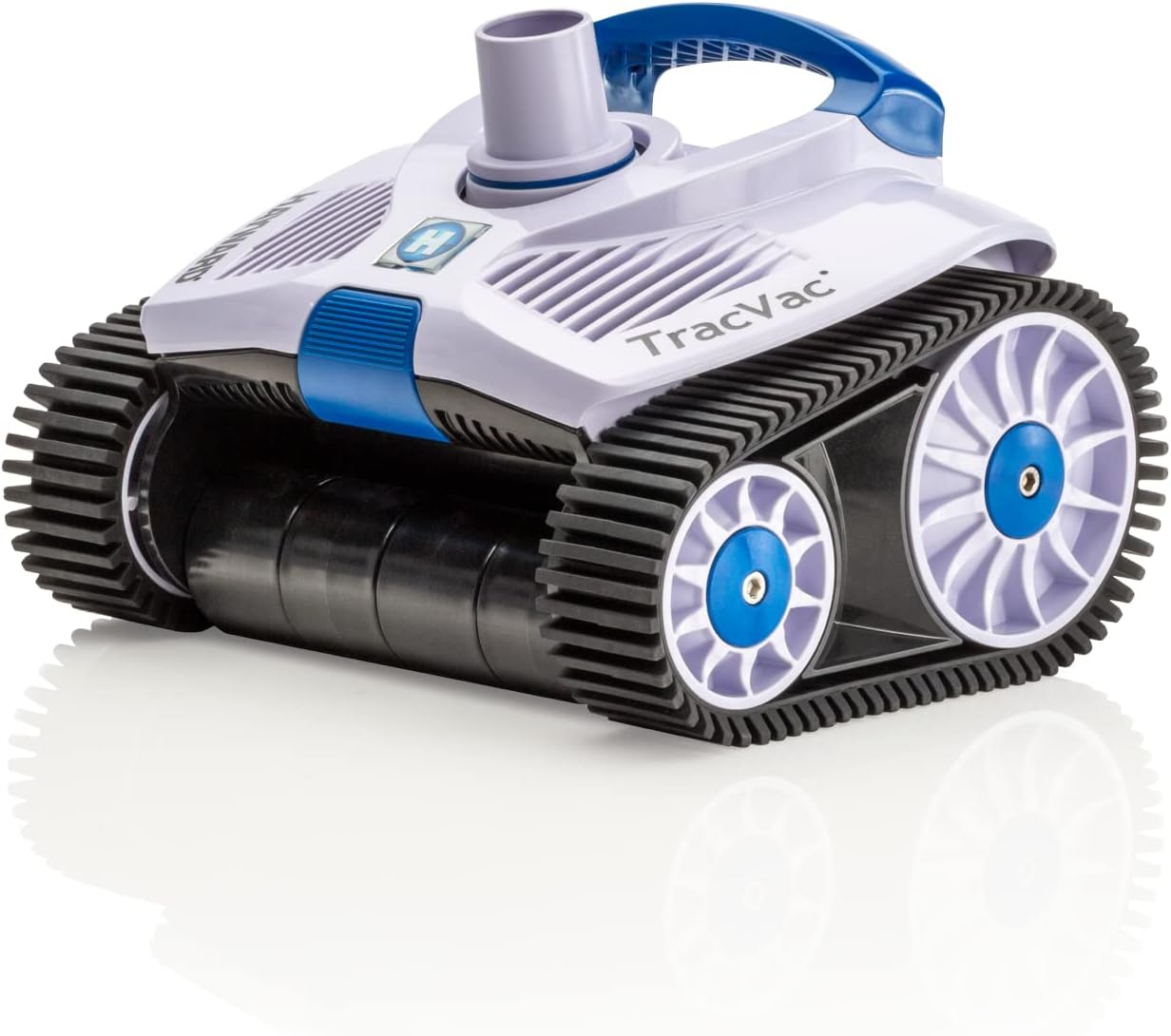 Hayward TracVac Lightweight Automatic Suction Vacuum Cleaner with Hose and Valve for In Ground Swimming Pool Maintenance, White