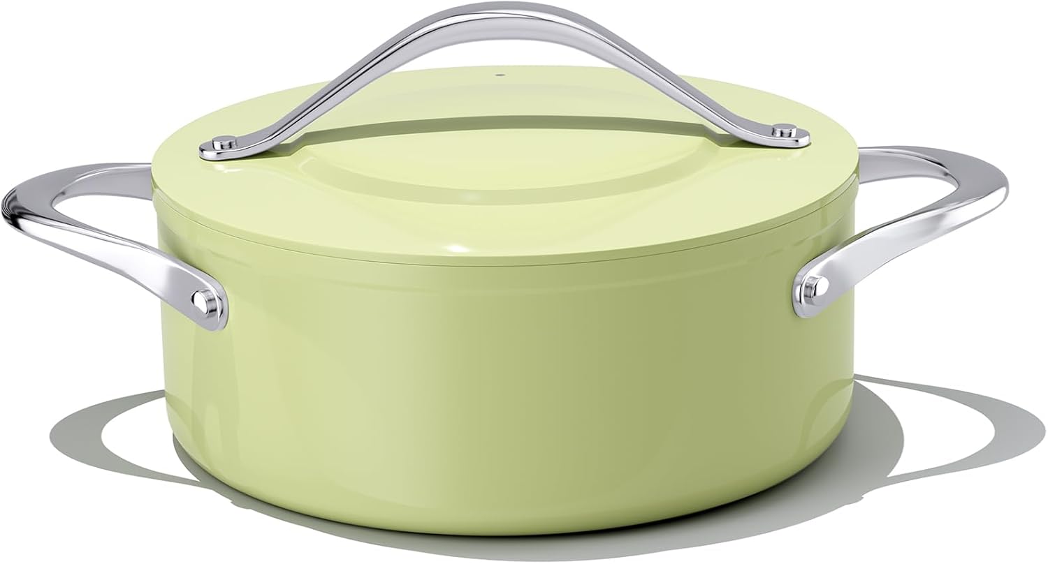 Stock Pot 4.5qt Ceramic Dutch Oven with Lid (9.5