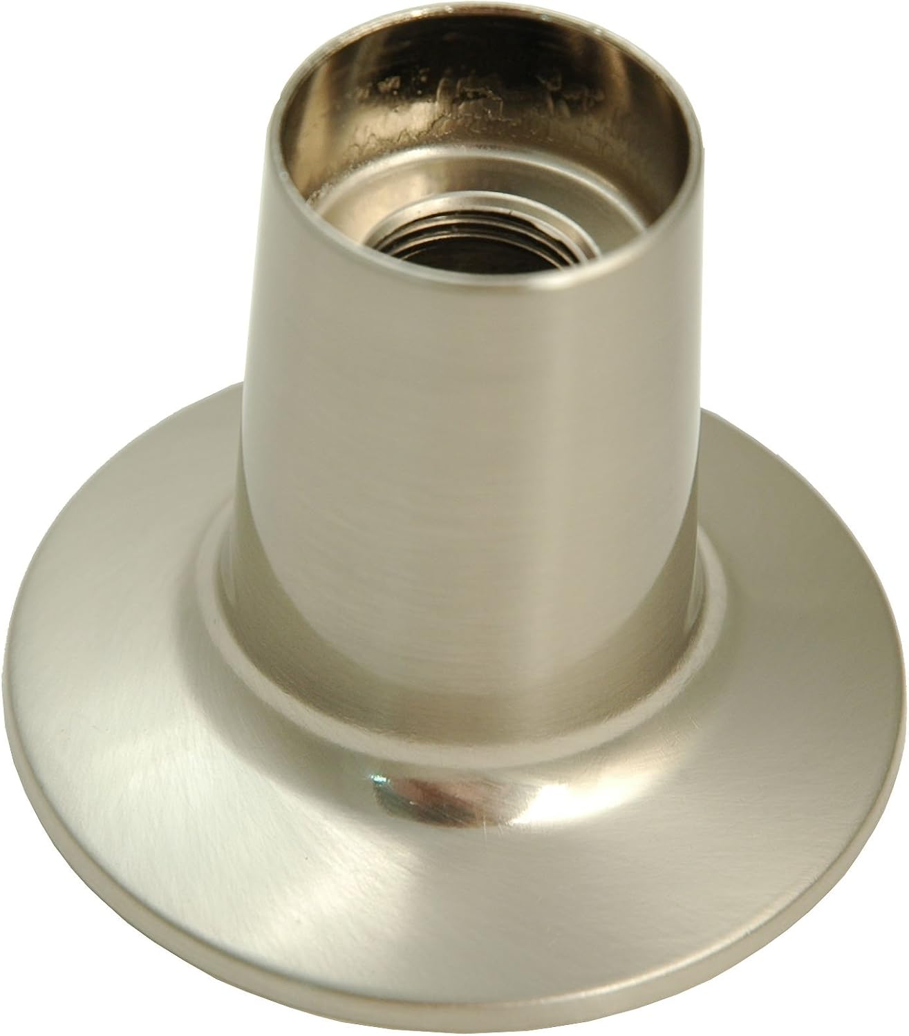 Trim Kit for Porcelain 3-handle Shower Valve, Fit Price Pfister Compression Stem Shower, Satin Nickel Finish -By Plumb USA