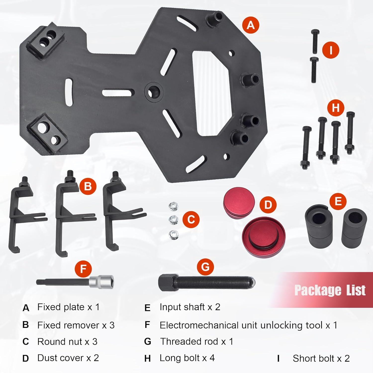 Double Clutch Dry DPS6 Transmission Installer Remover Tool Kit, Compatible with Volvo Ford Focus Replacement for FM No. 307675