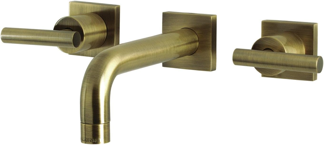 Kingston Brass KS6128CML Manhattan Bathroom Faucet, 7 inch in Spout Reach, Brushed Nickel