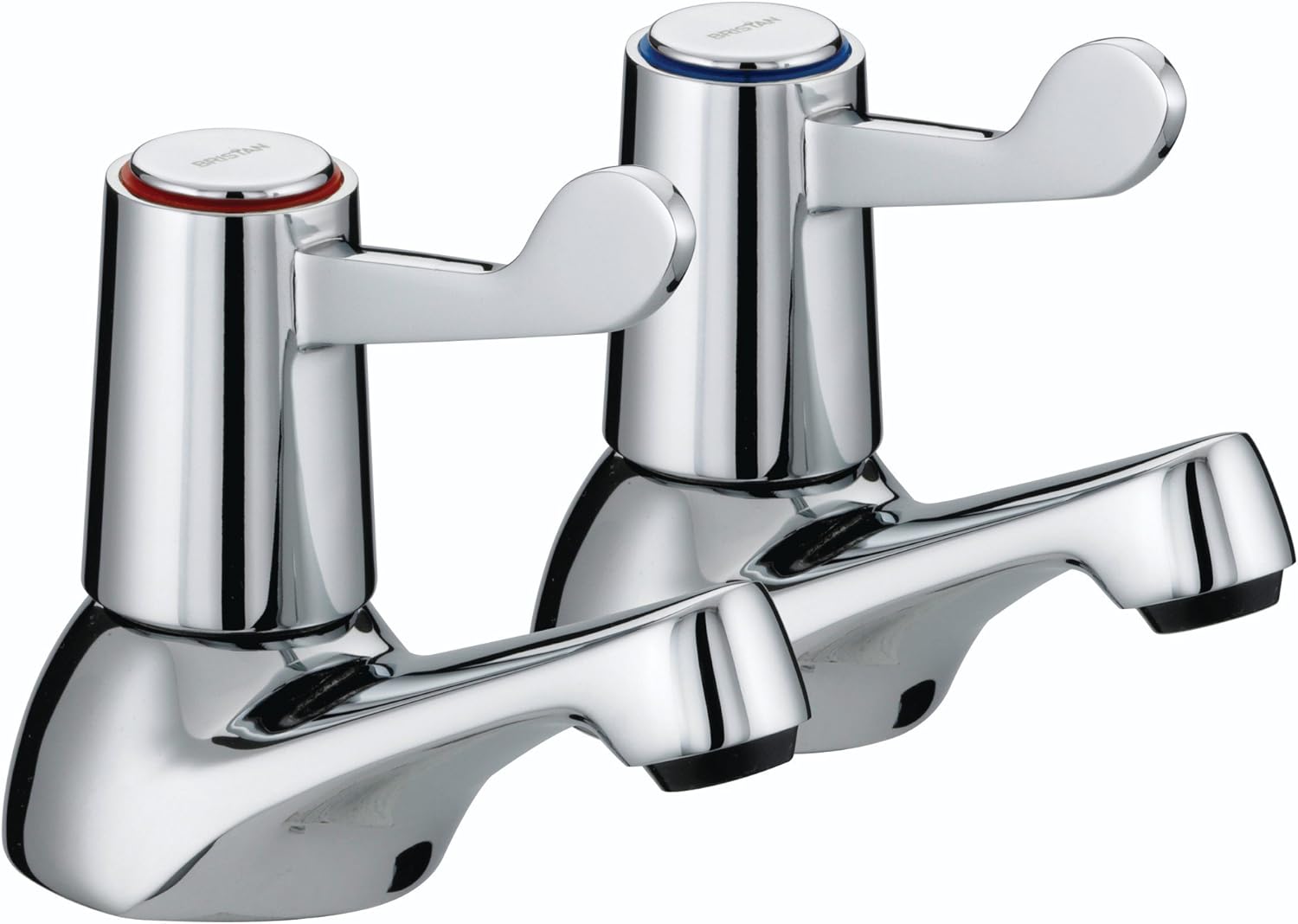 Bristan VAL 3/4 C CD Lever Bath Taps with Ceramic Disc Valves - Chrome Plated
