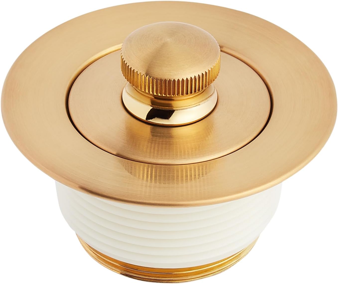 Signature Hardware 446702 Lift and Turn Tub Drain and Adapter Sleeve - Polished Brass