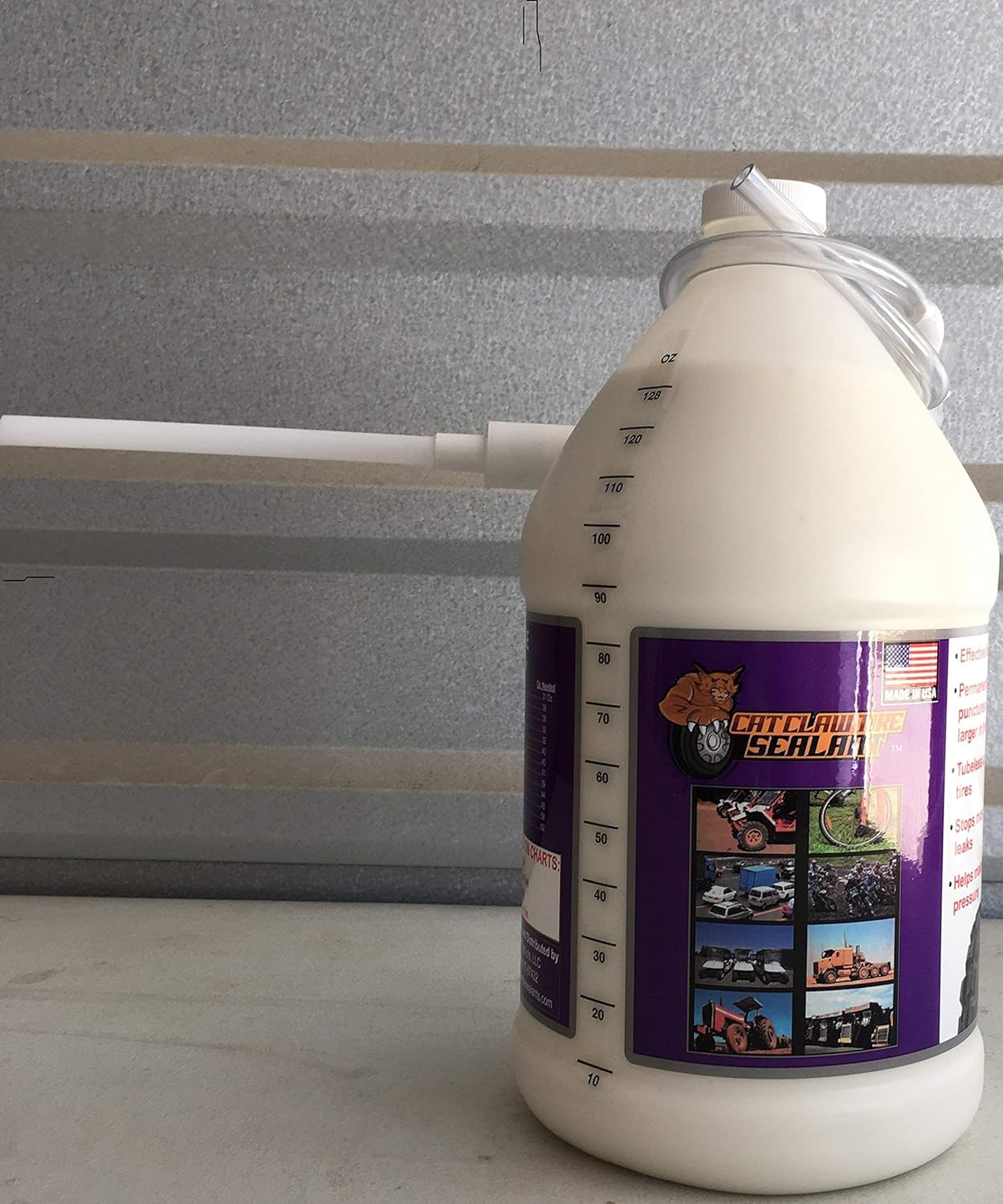 Cat Claw Tire Sealant, 1 Gallon (128 oz), Polymer, Tire Sealant, Tire & Wheel Repair Tools