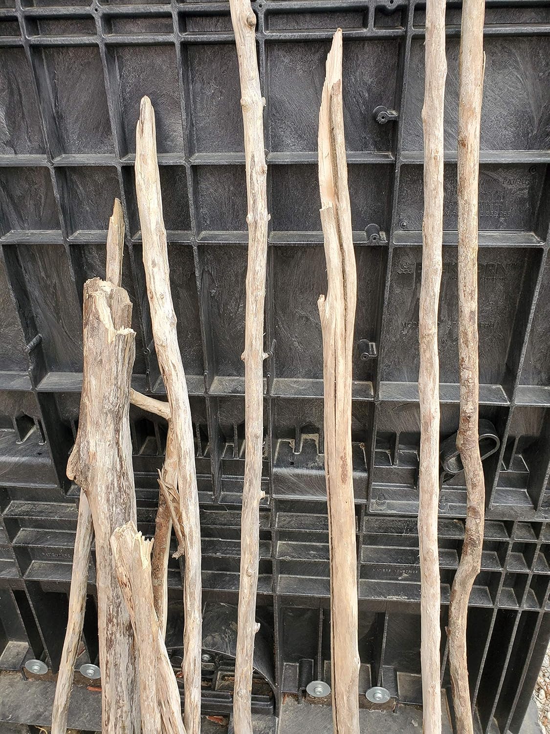 CZ Grain Driftwood Poles - 4 Pack - Select Length 2,3,4,5,6 Foot Long (4 Foot Long (4pack))