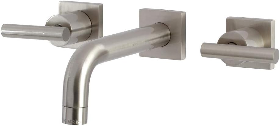 Kingston Brass KS6128CML Manhattan Bathroom Faucet, 7 inch in Spout Reach, Brushed Nickel