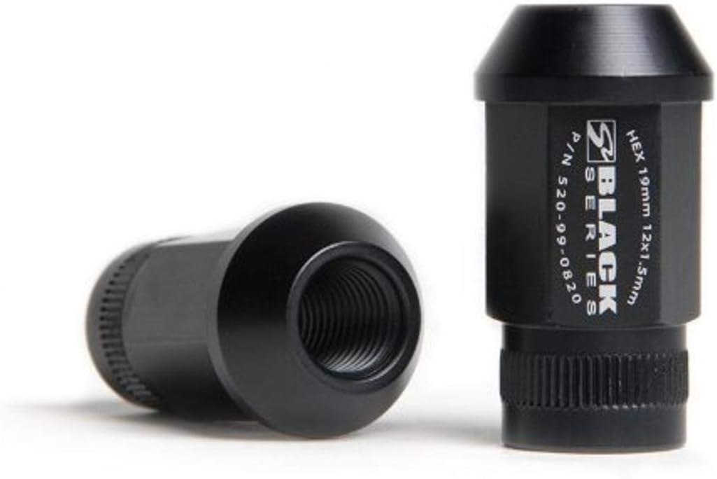 Skunk2 520-99-0853 Black Anodized (12mm x 1.5mm) Lug Nut Set - 16 Piece