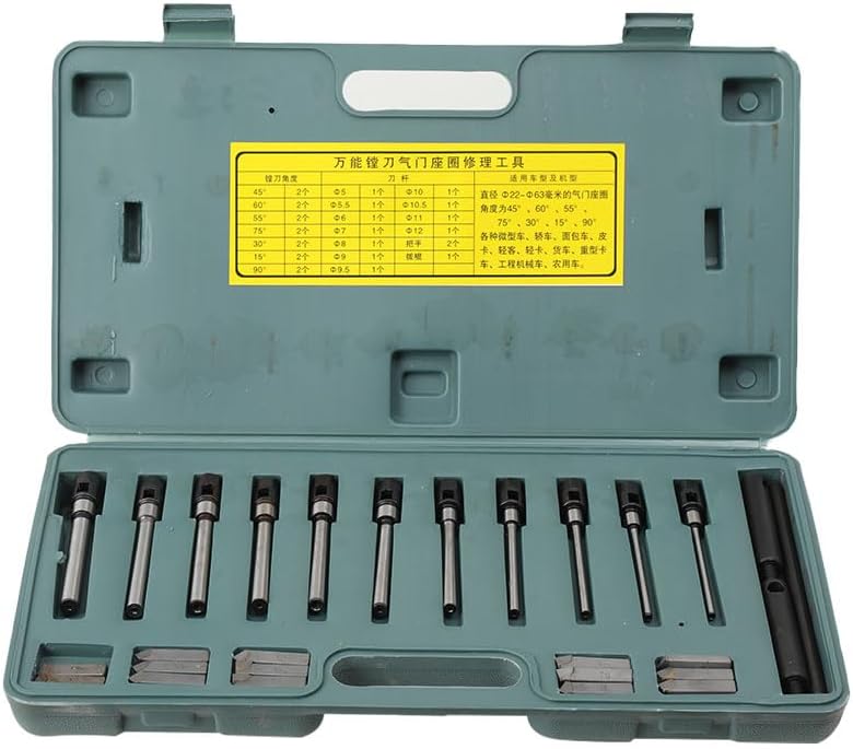 Valve Seat Reamer Repair Tool, 28Pcs Valve Seat Cutting Tools Single Plane Repair Tool