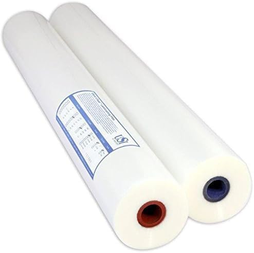 USI Premium Thermal Low-Temp EVA Roll Laminating Film, 1 Inch Core, 3 Mil, 18 Inches x 250 Feet, Clear, Gloss Finish, 2-Pack