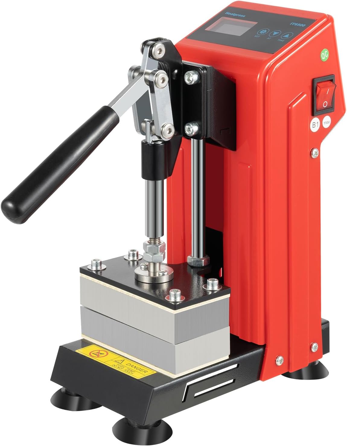 Heat Press Machine, 900W Hot Press Stamping Machine, Mini Heat Press for Bonding,T-Shirts, Drying Flowers, Plants