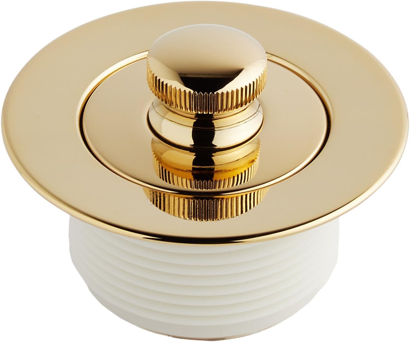Signature Hardware 446702 Lift and Turn Tub Drain and Adapter Sleeve - Polished Brass