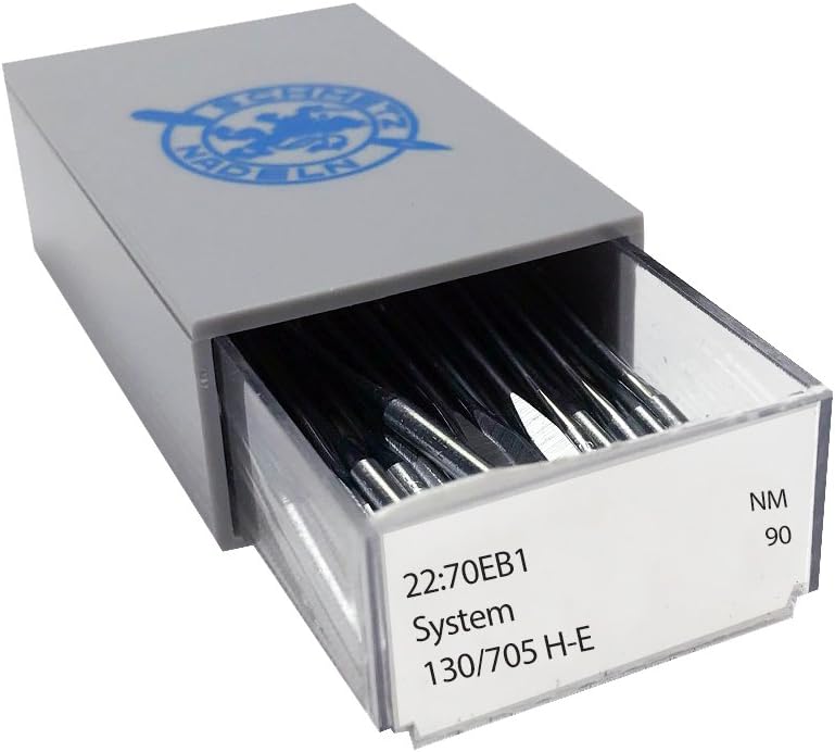 SCHMETZ Chrome Embroidery Household Sewing Machine Needles, Size 90/14, Bulk