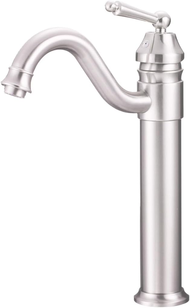 Novatto BM-359BN CENTURY Single Lever Vessel Faucet, Brushed Nickel