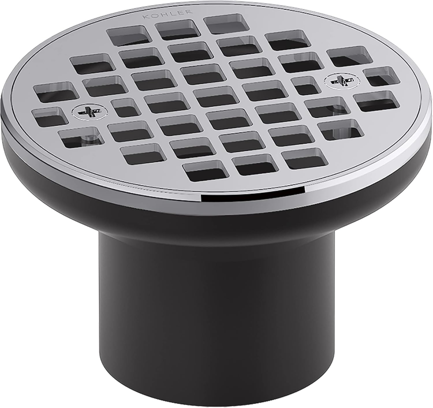 KOHLER K-22666-CP Round Grid With Screws and Drain Throat