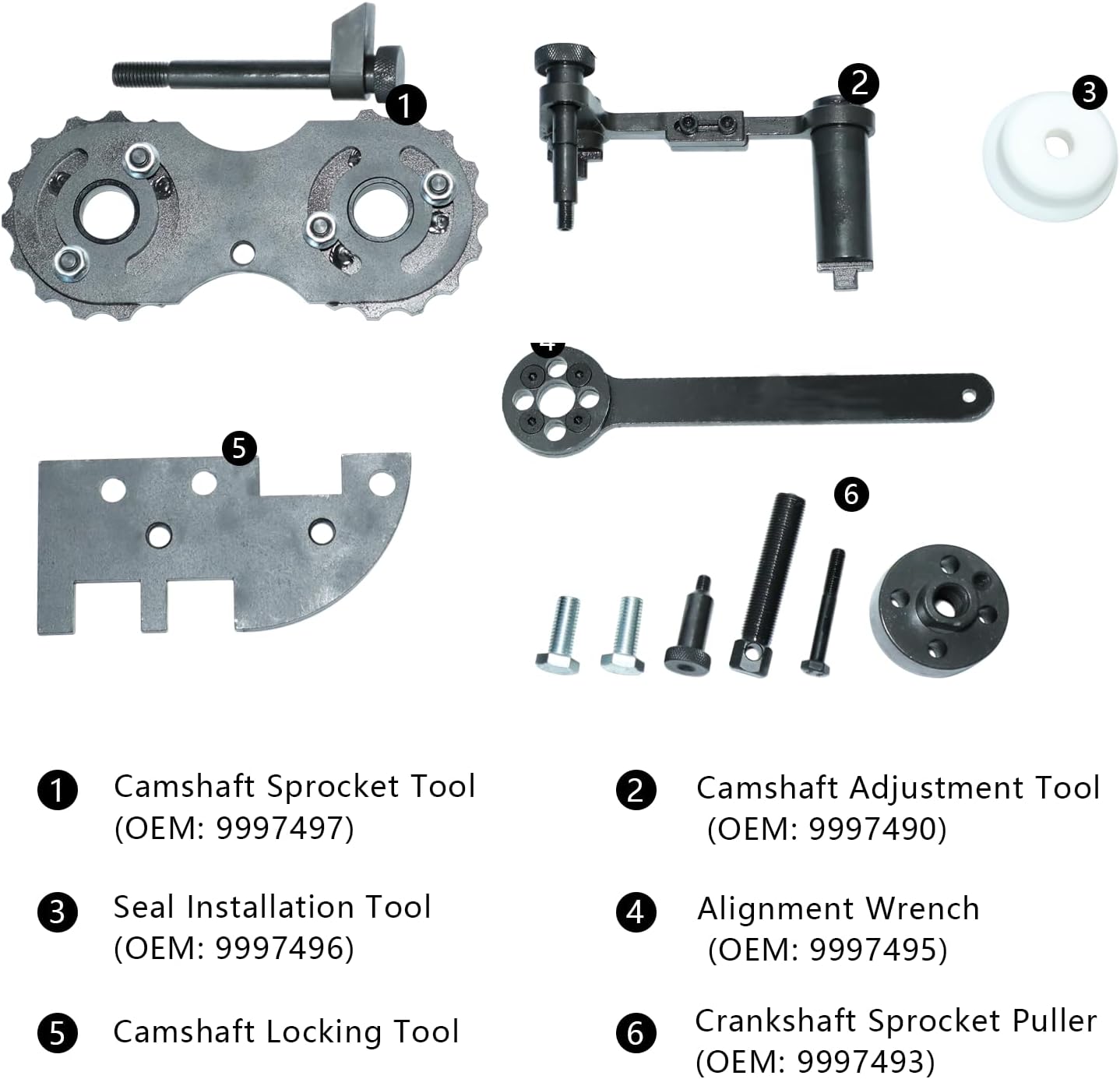 DPTOOL Camshaft Alignment Tool Kit Camshaft Chain Timing Tool for New Volvo 2.0T S60 S80 V60 V70 XC60 XC70 XC80 Engines Timing Belt