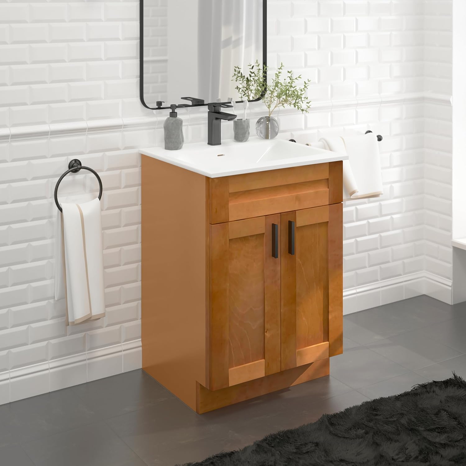 Sink Base Bathroom Vanity Ready-to-Assemble Bathroom Cabinet 24