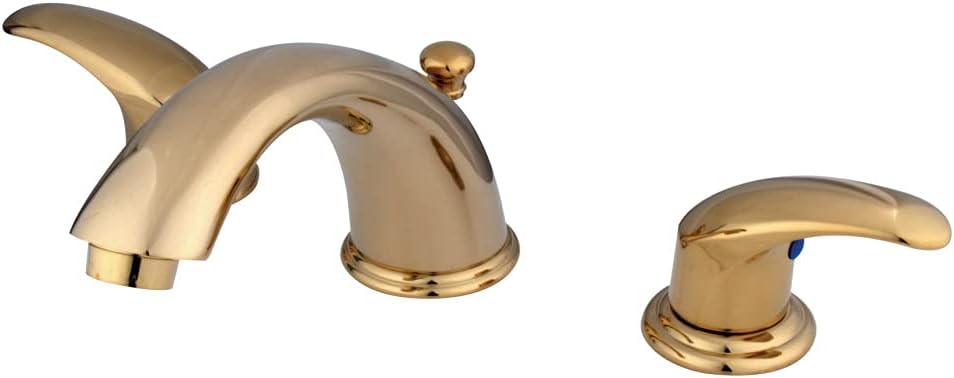 Kingston Brass KB6962LL Legacy 8-Inch to 16-Inch Widespread Lavatory Faucet with Pop Up, Polish Brass