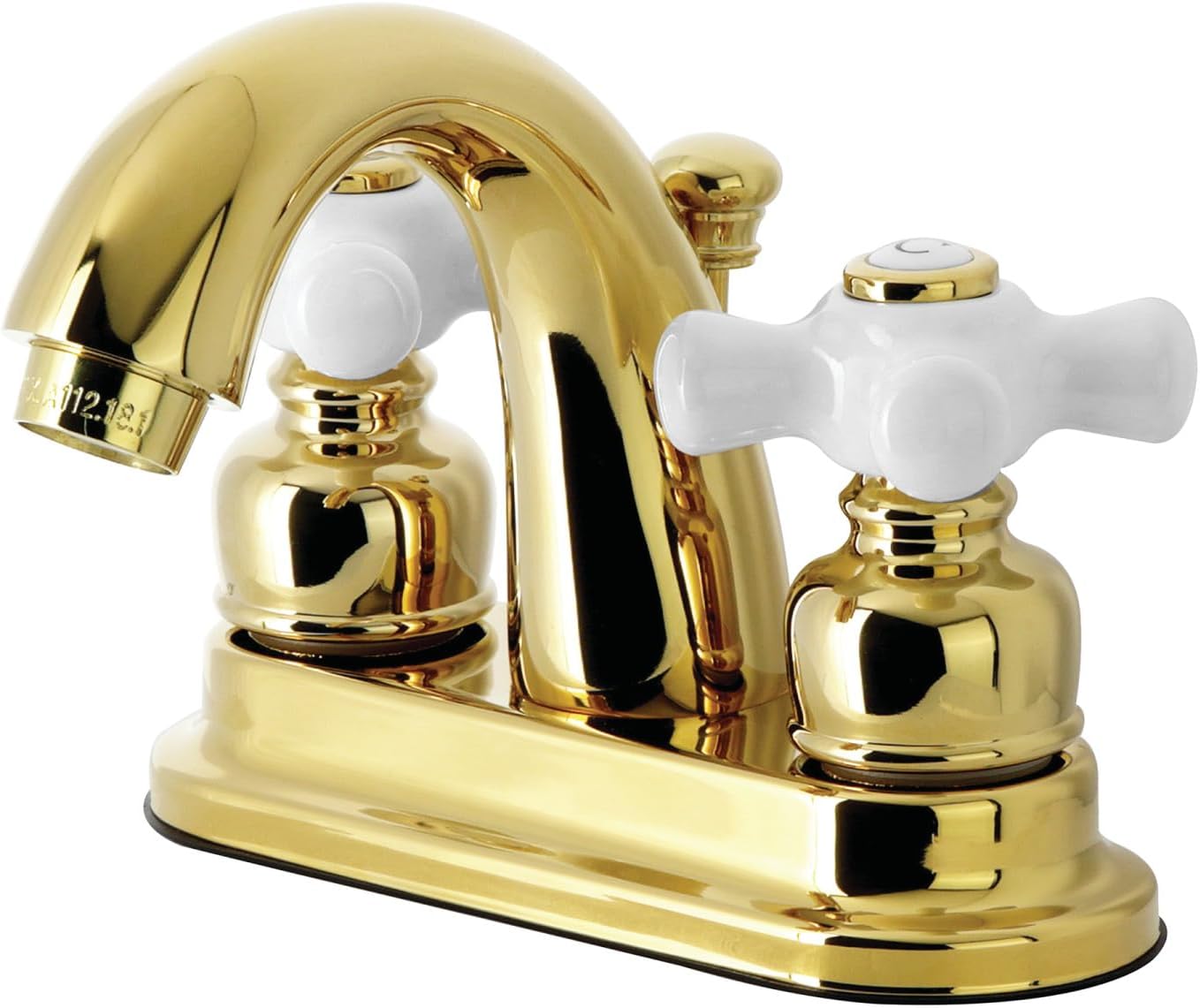 Kingston Brass GKB5612PX Restoration 4-Inch Centerset Bathroom Faucet with Retail Pop-Up, 3-5/8