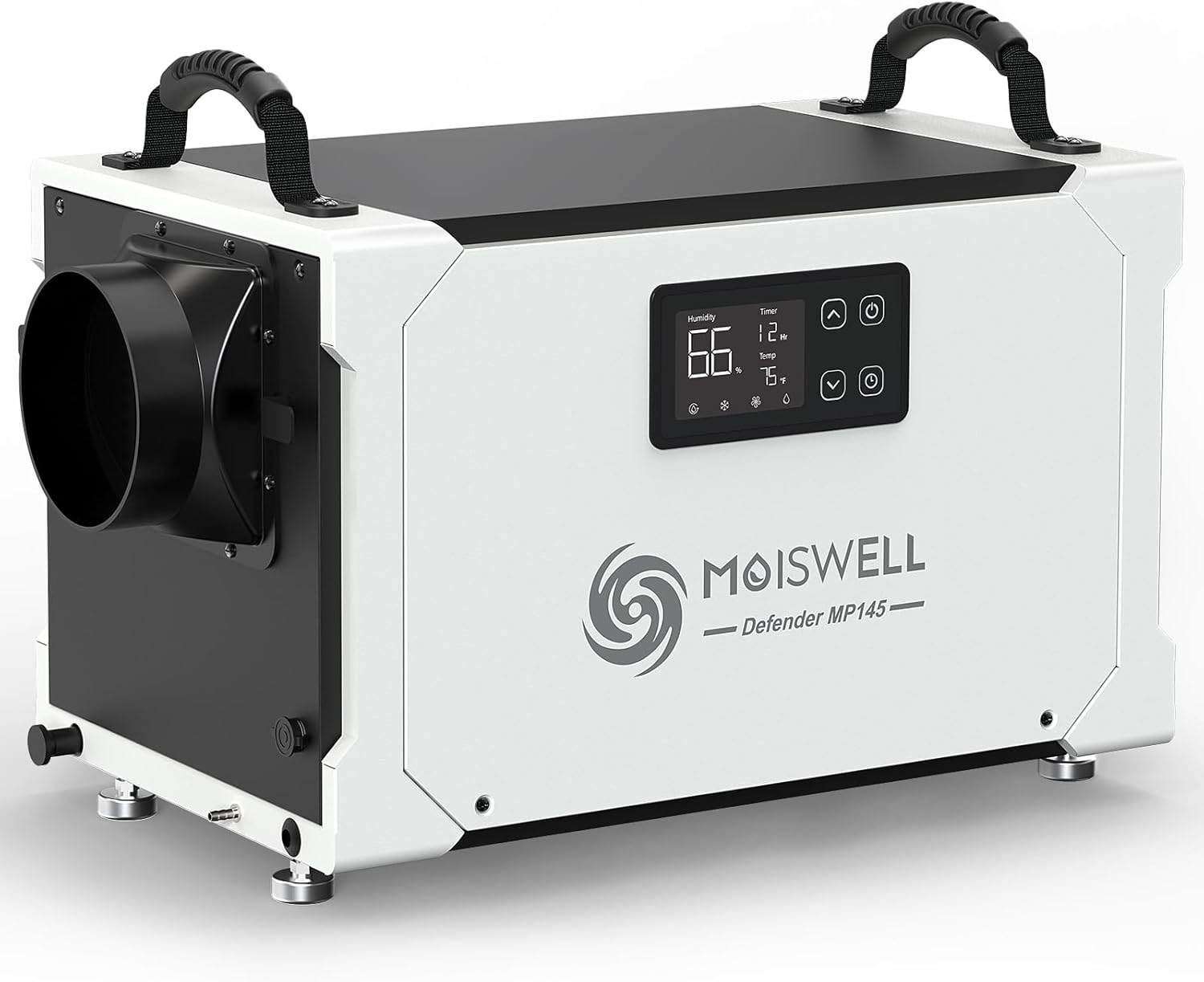 145 Pint Commercial Dehumidifier with Pump & Drain Hose, for 6,000 Sq Ft Basement