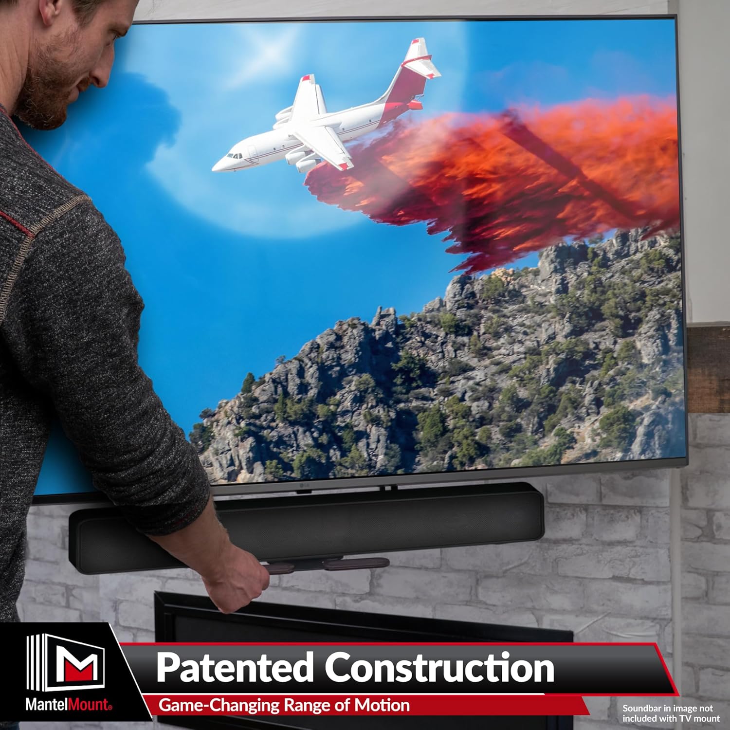 MantelMount MM540 Fireplace TV Mount, 40–80
