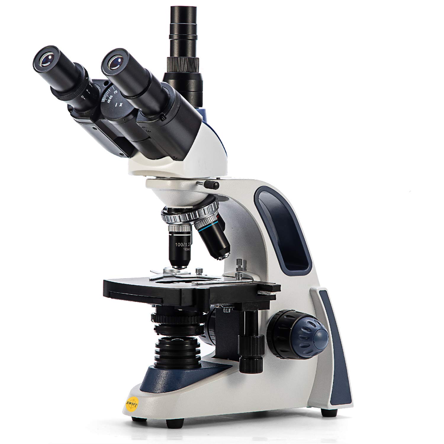 Swift SW380T Trinocular Microscope, 40X–2500X, Camera-Compatible