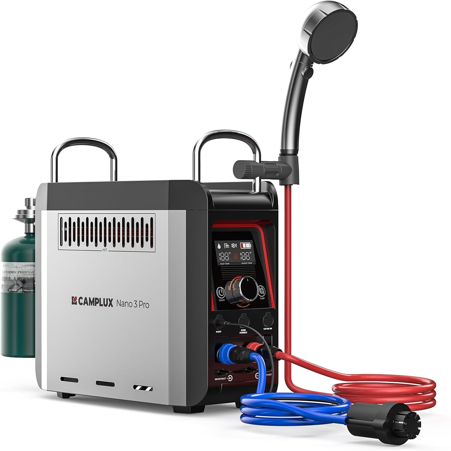 CAMPLUX Nano 3 Pro Portable Water Heater, Battery Powered, 1 lb