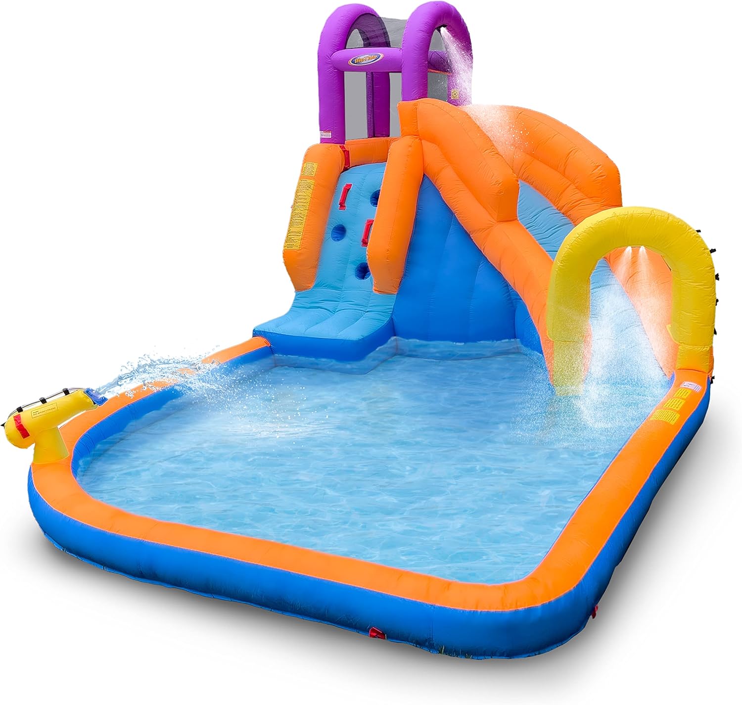 Mega Tornado Twist Inflatable Water Slide with Pool & Blower