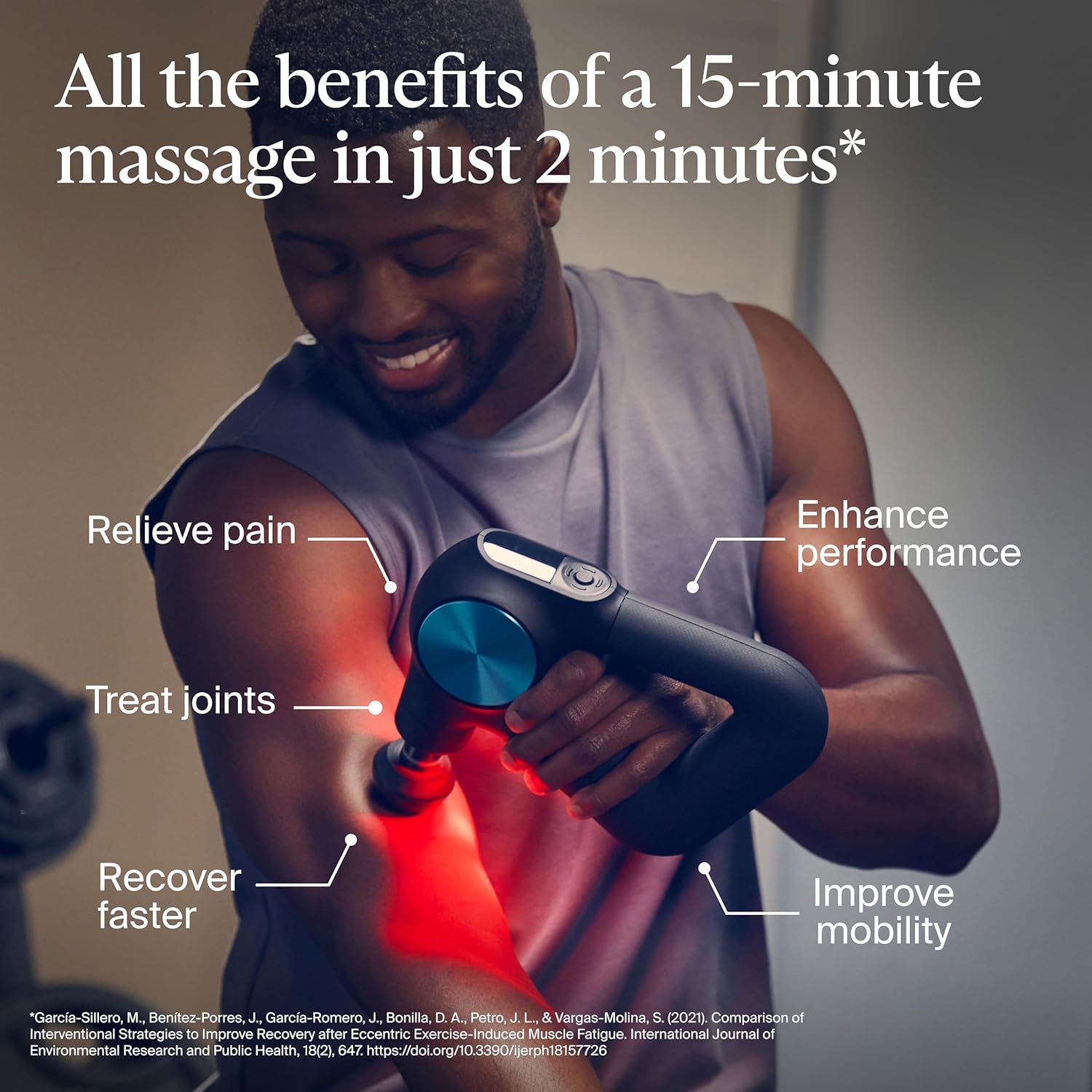 Theragun PRO Plus Massage Gun, Heated Attachments, Breathwork