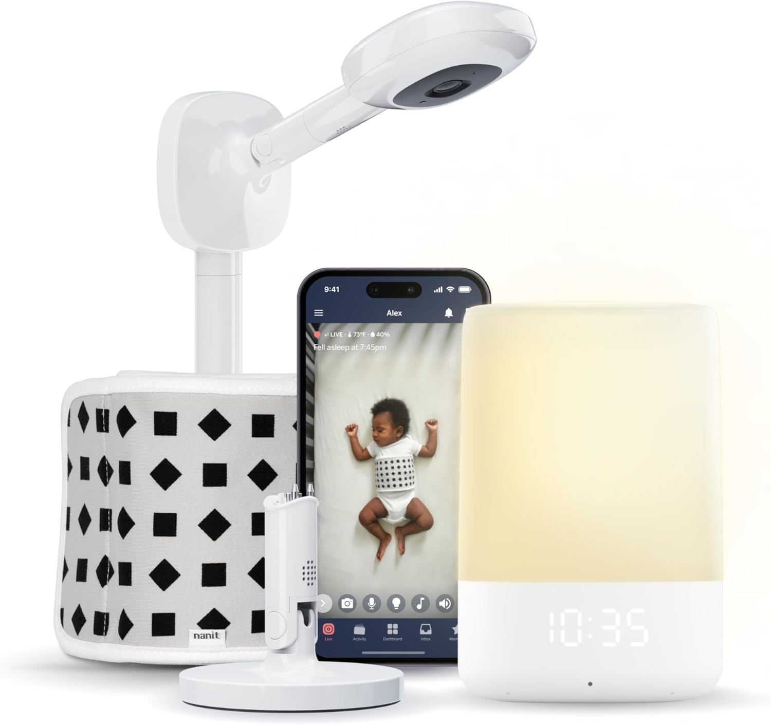 Nanit Pro Baby Sleep Monitor System with Night Vision & Alerts