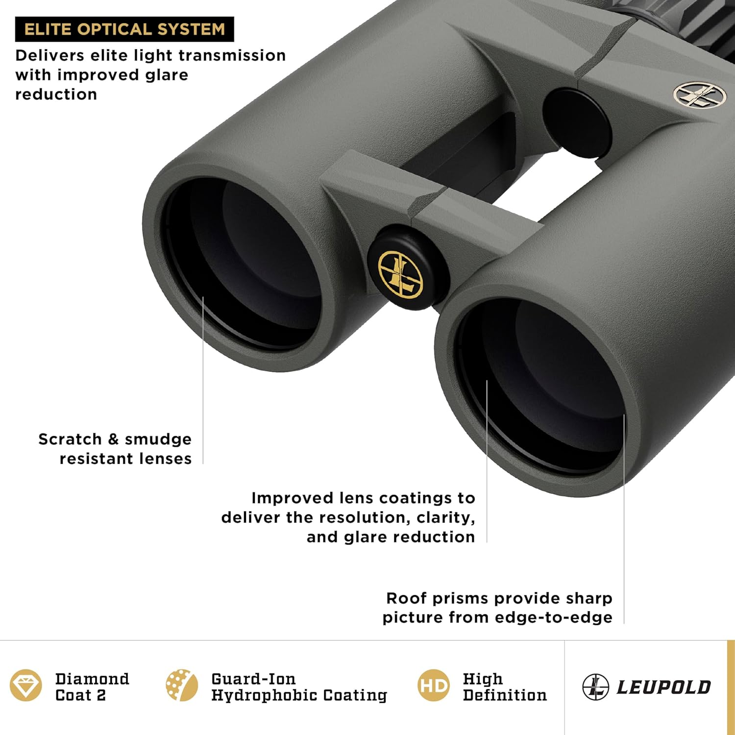 Leupold BX-4 Pro Guide HD Binoculars, 10x42mm Gen 2