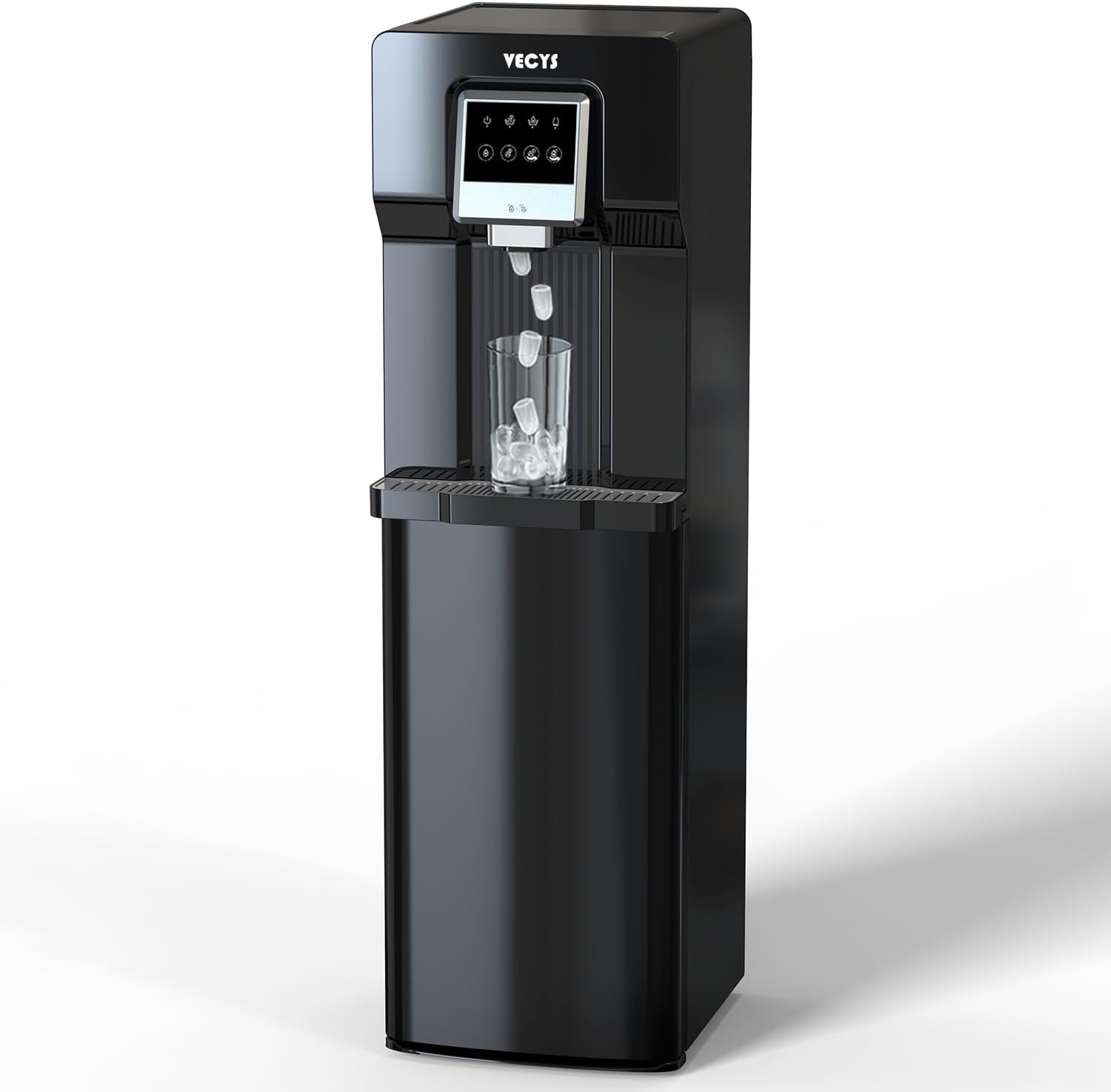 VECYS Water Cooler Bottom Load Ice Maker 18lbs Daily No Hot
