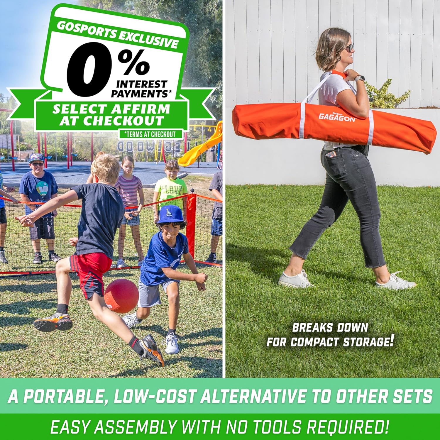 GoSports Gaga Ball Pit, 10/15/20 Ft, Indoor/Outdoor