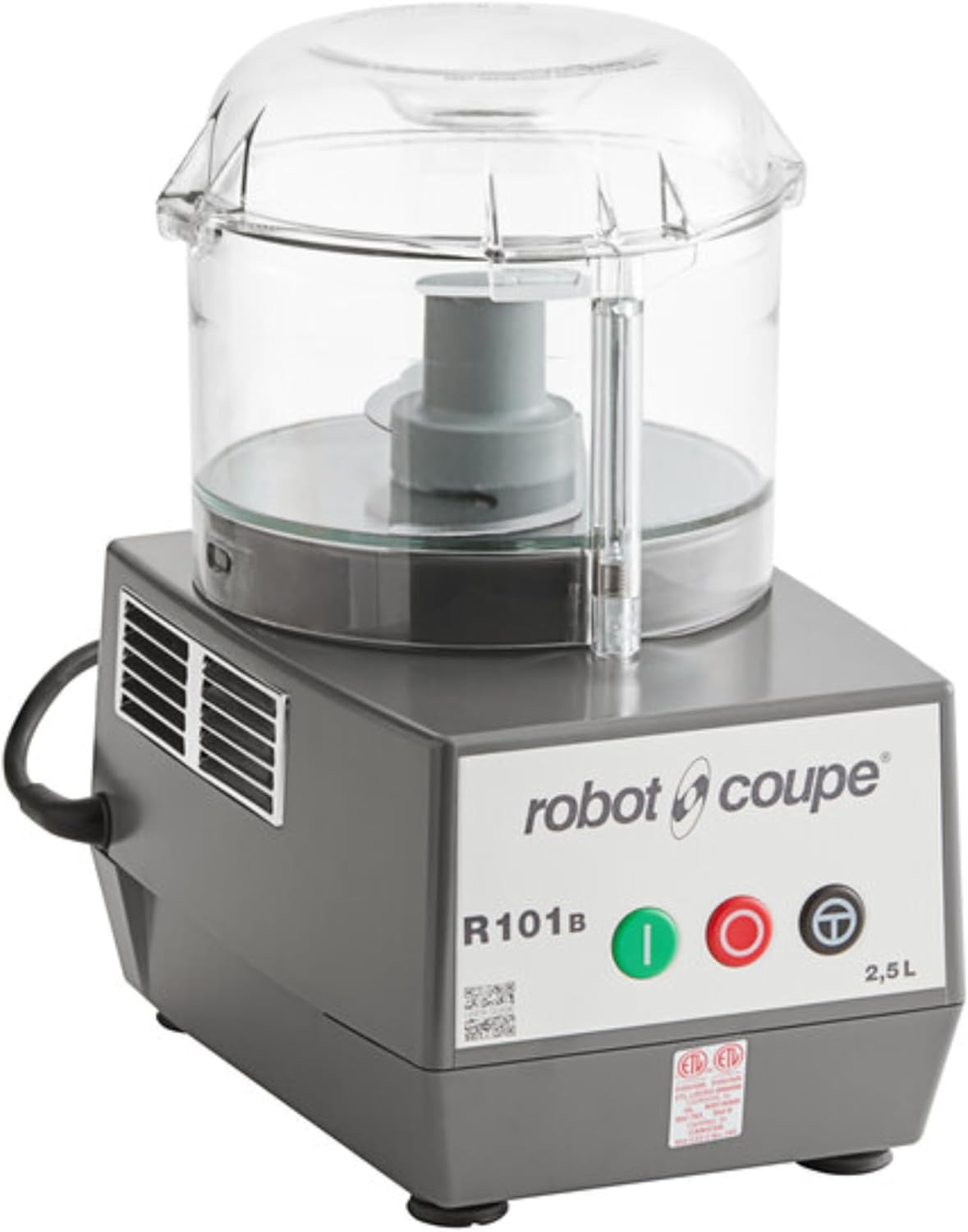 Robot Coupe R101B CLR Food Processor, 2.5 Qt, Clear Bowl