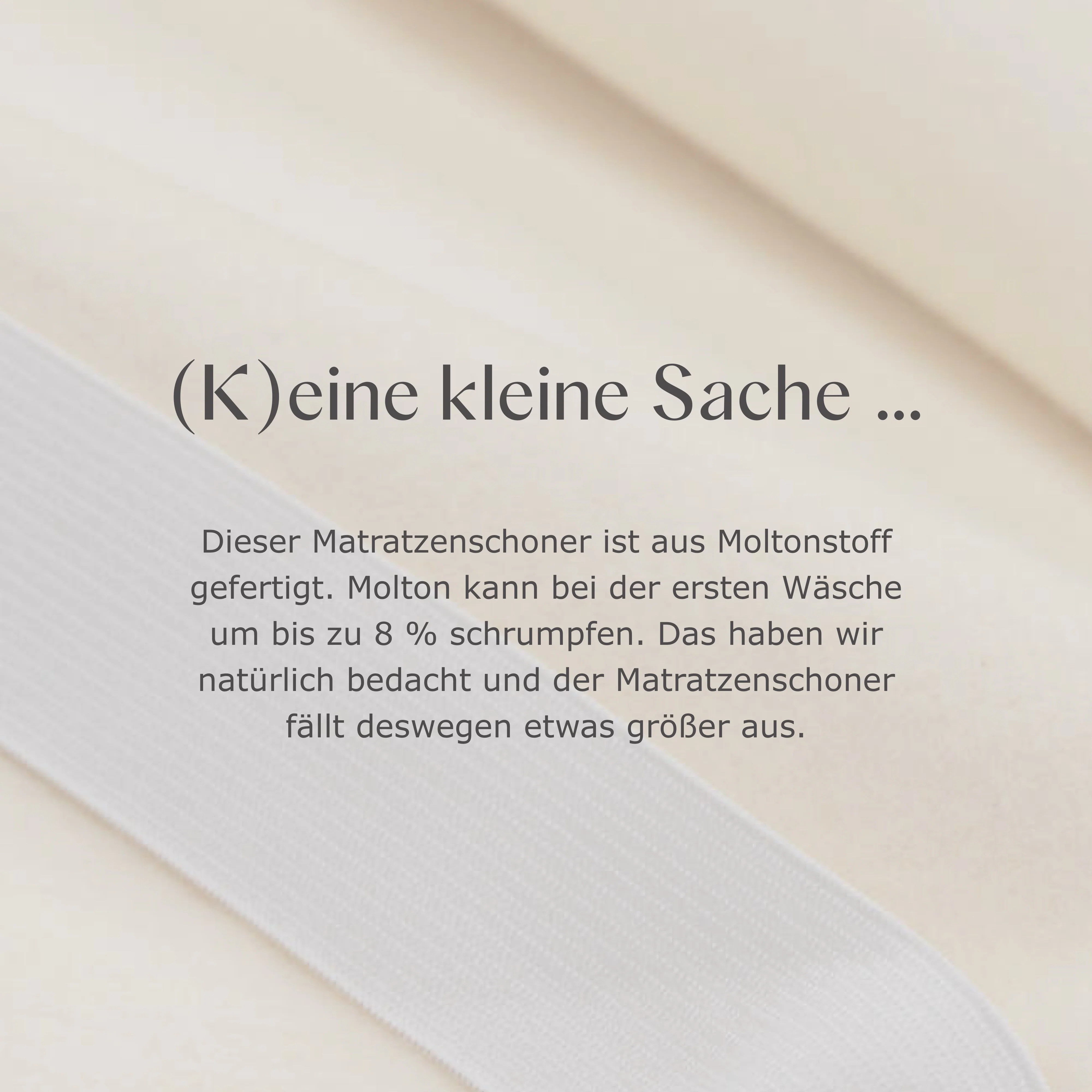 Molton-Matratzenschoner Mirina [Natur]