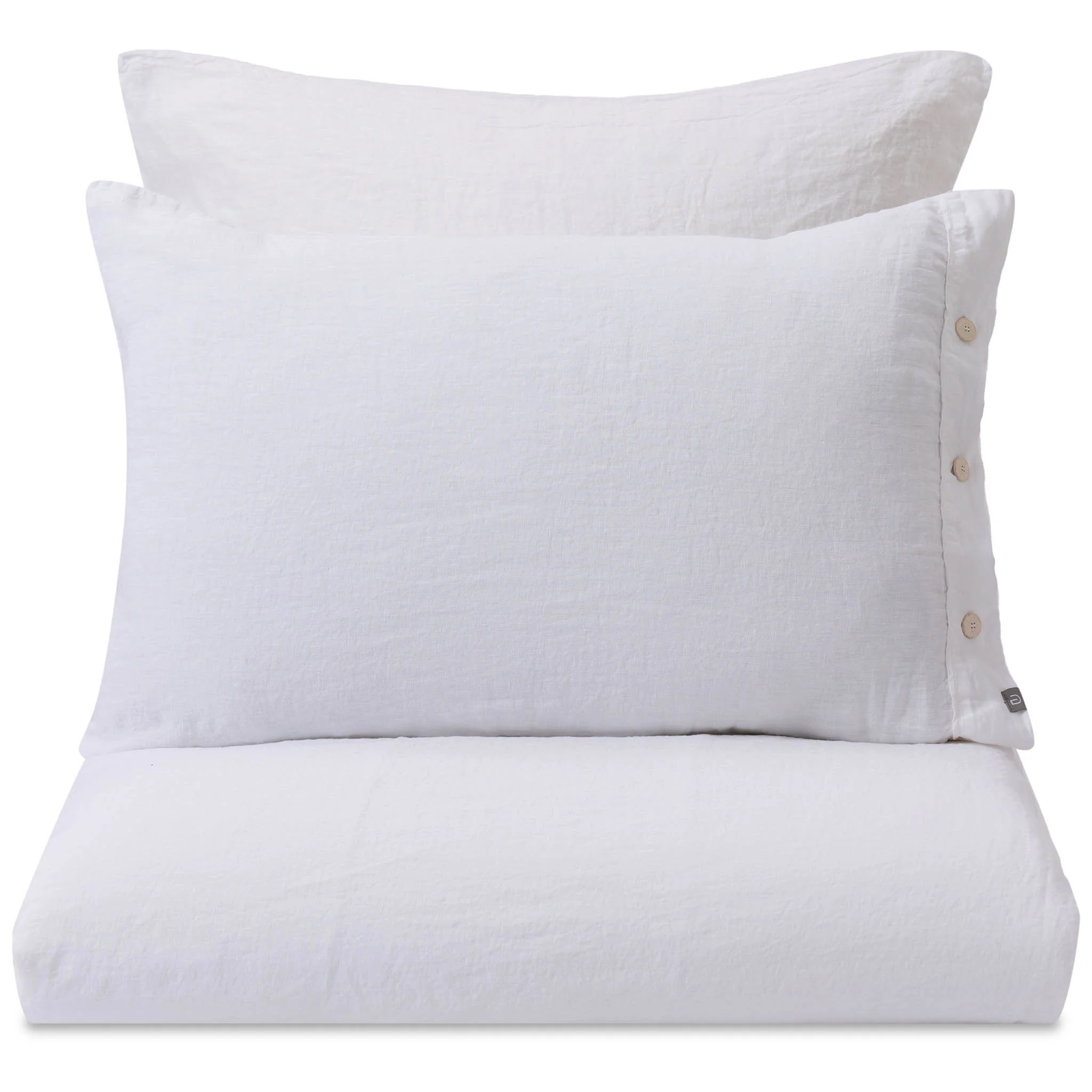 Leinenbettwsche Olhos [Wei]