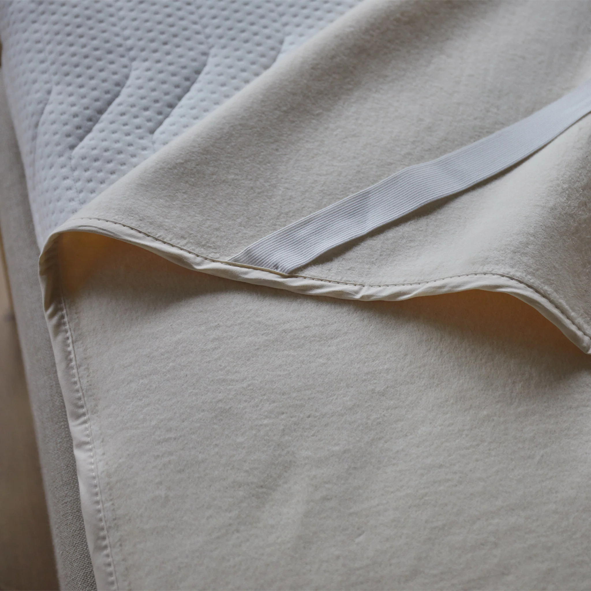 Molton-Matratzenschoner Mirina [Natur]