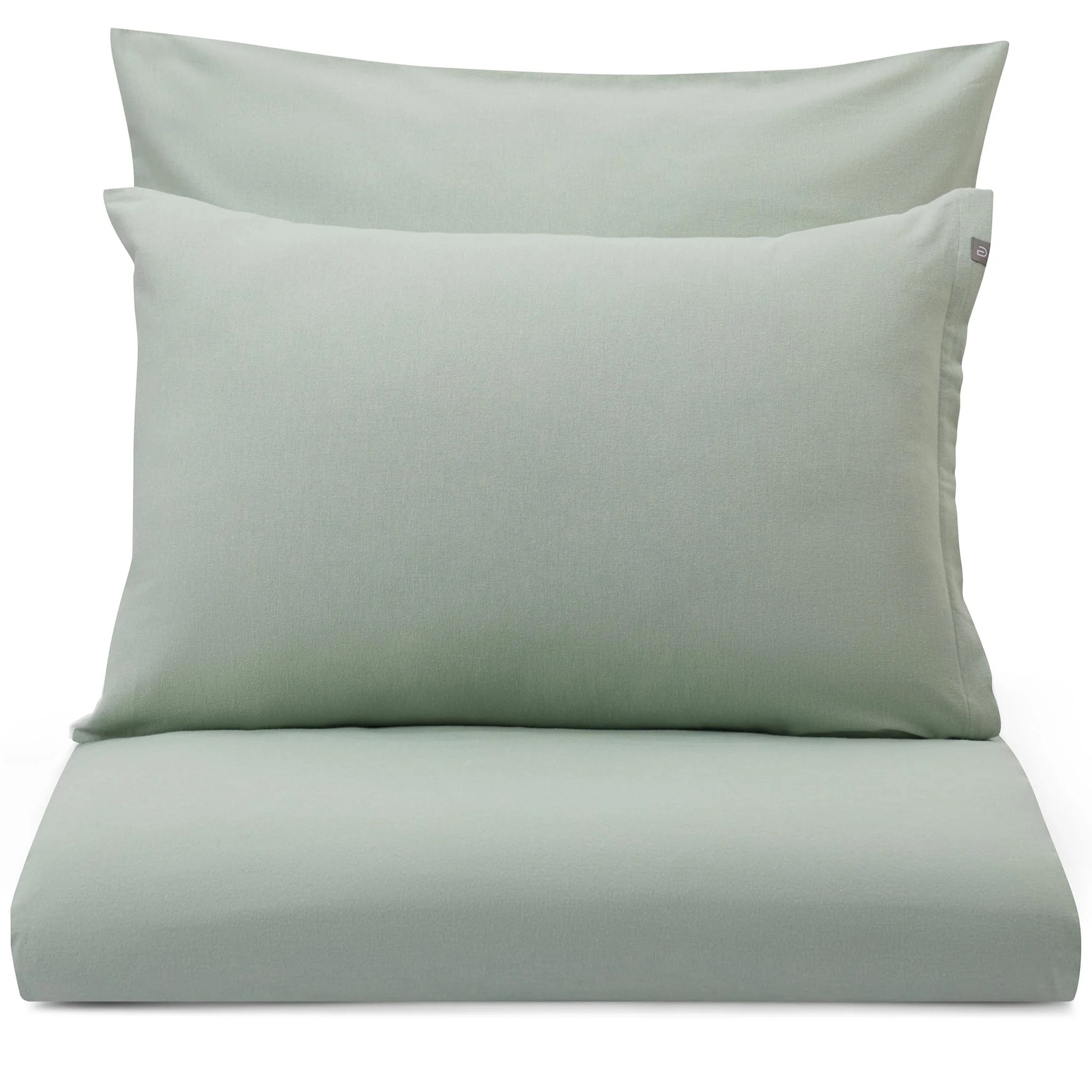 Flanell-Bettwsche Vilar [Salbeigrün]