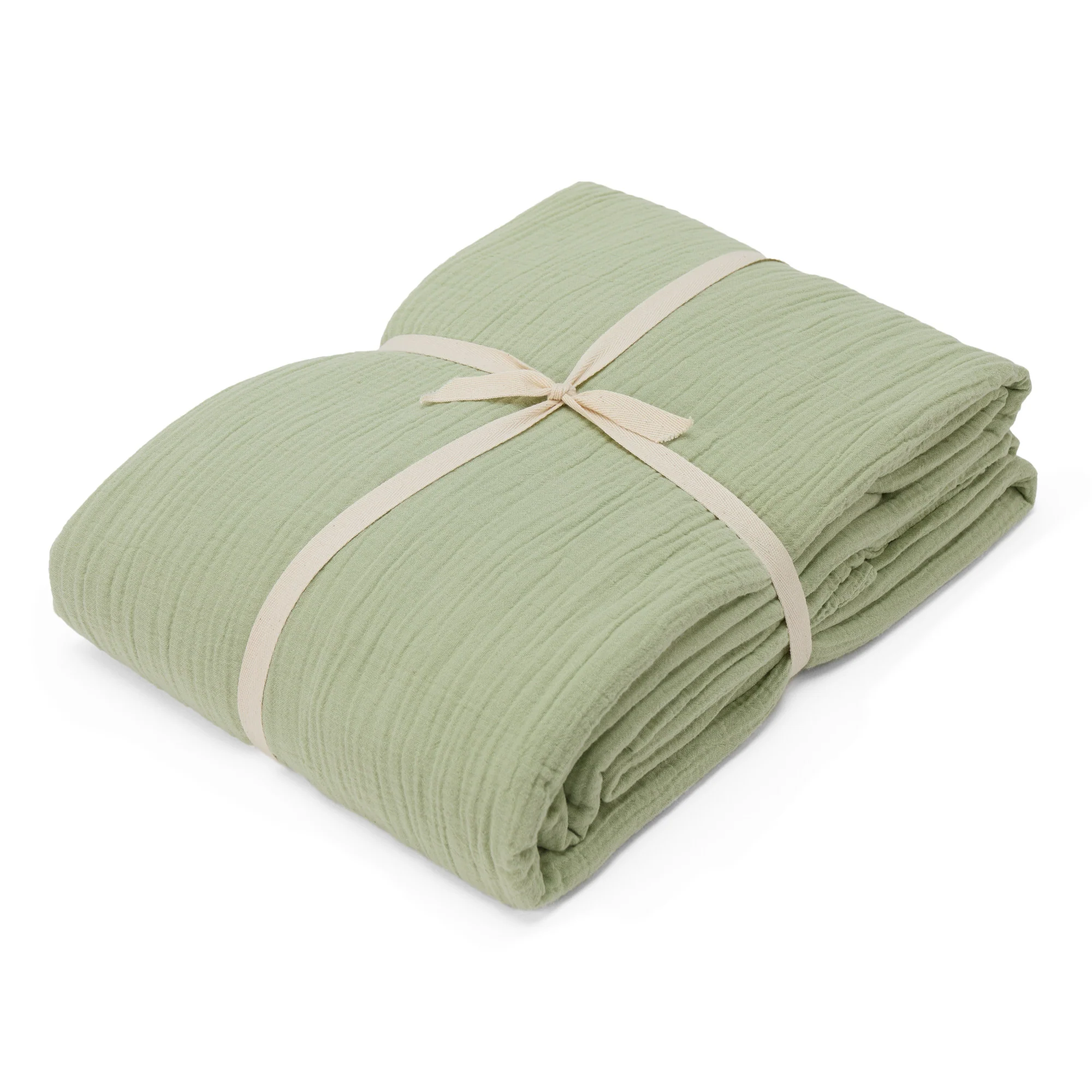 Musselin-Kinderbettwsche-Set Mondimi [Pistazie]