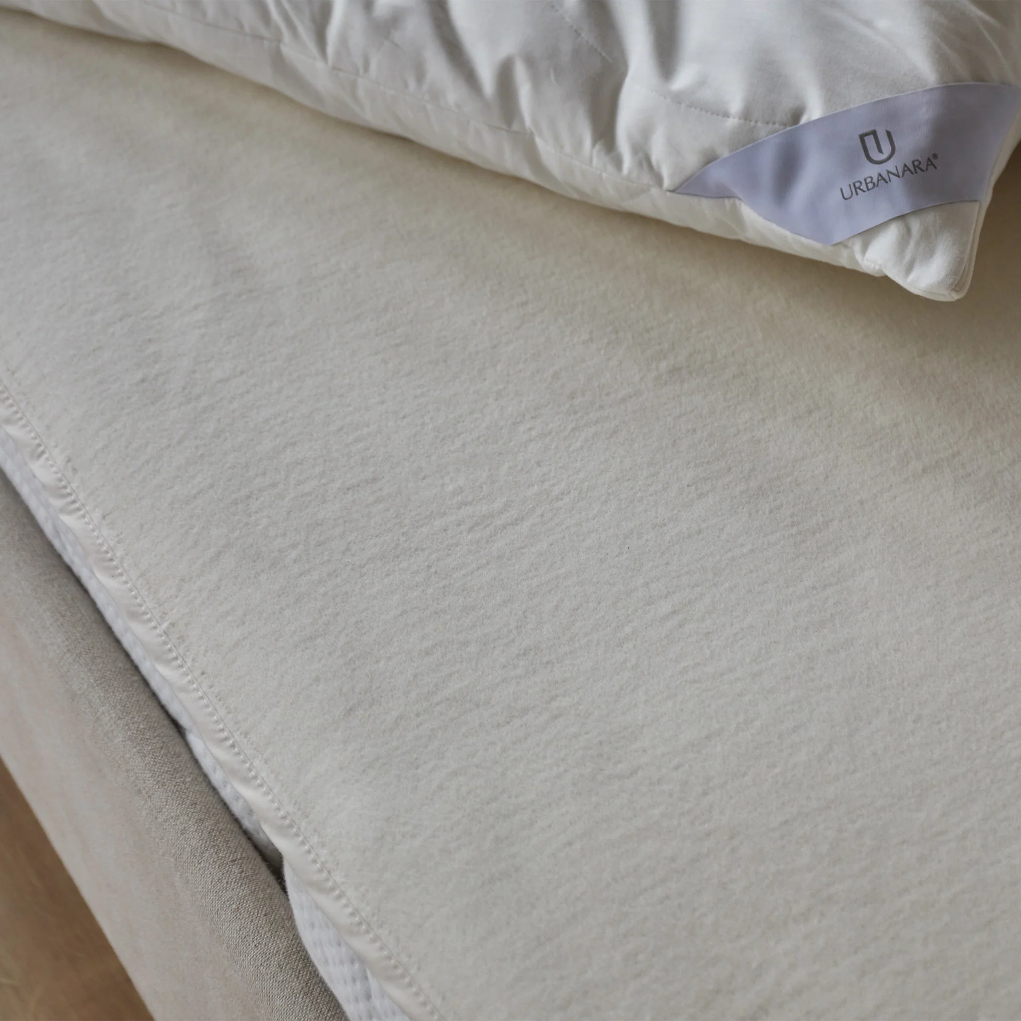 Molton-Matratzenschoner Mirina [Natur]