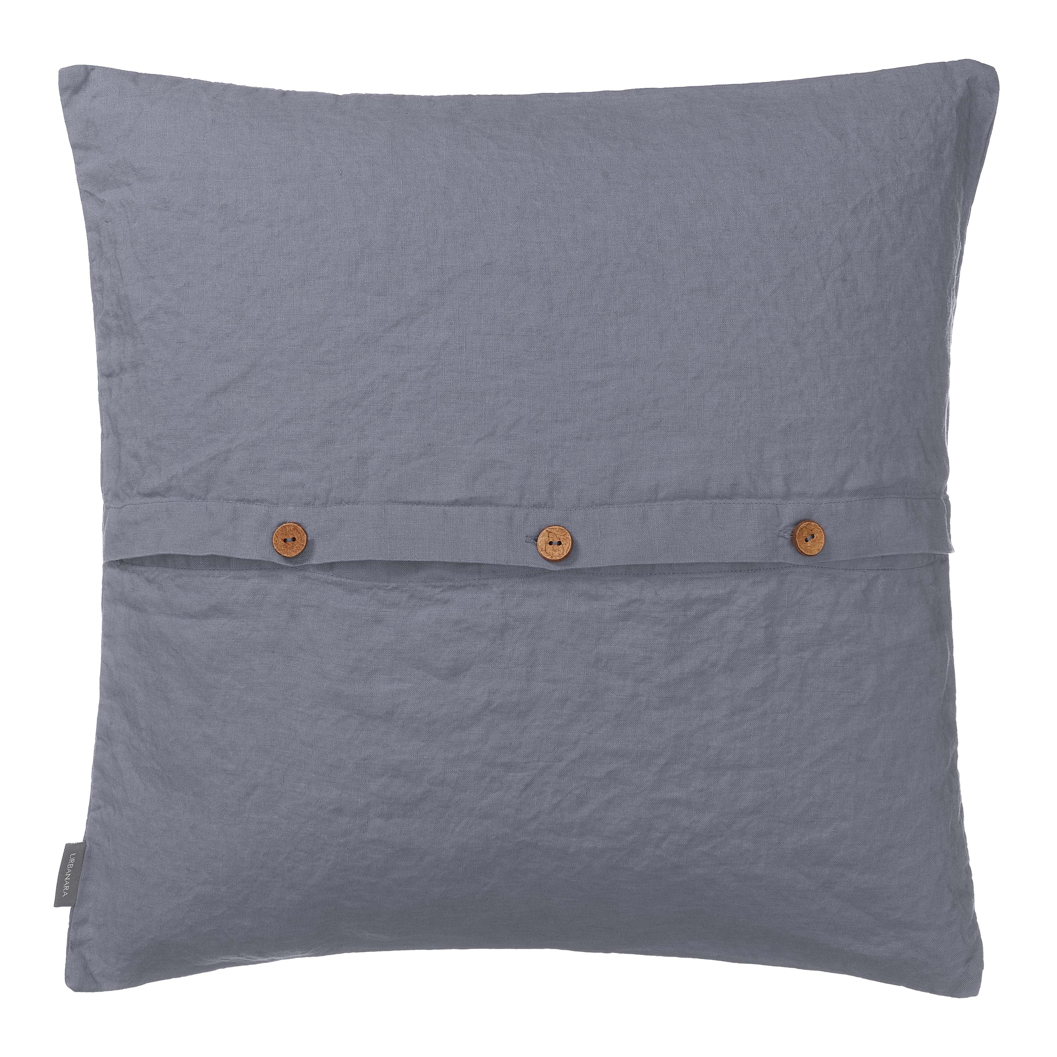 Leinen-Kissenhülle Mafalda [Anthrazit]