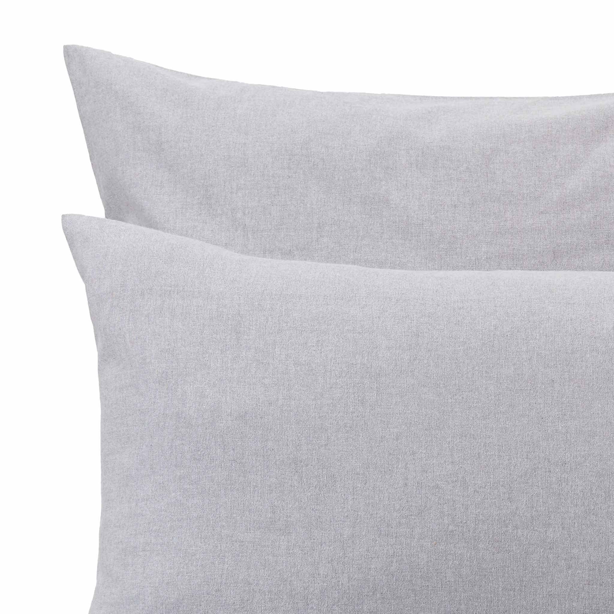 Flanell-Bettwsche Vilar [Hellgrau]