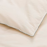 Perkal-Kinderbettwsche-Set Narini [Natur & Graugrün]