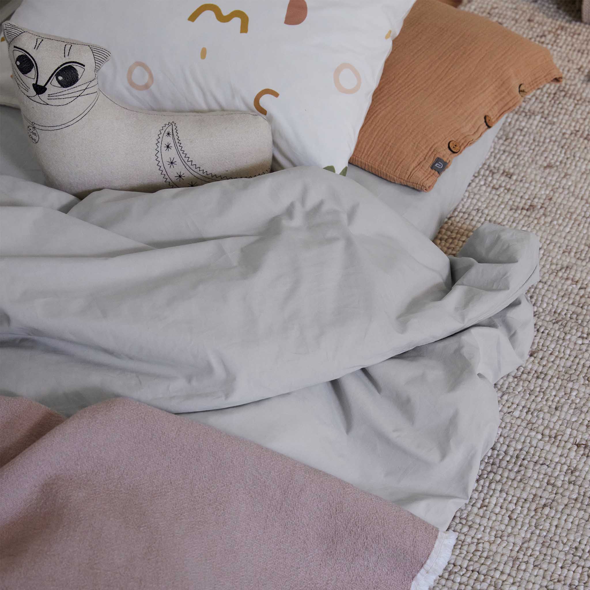 Kinderbettwsche Manteigas Mini [Silbergrau]