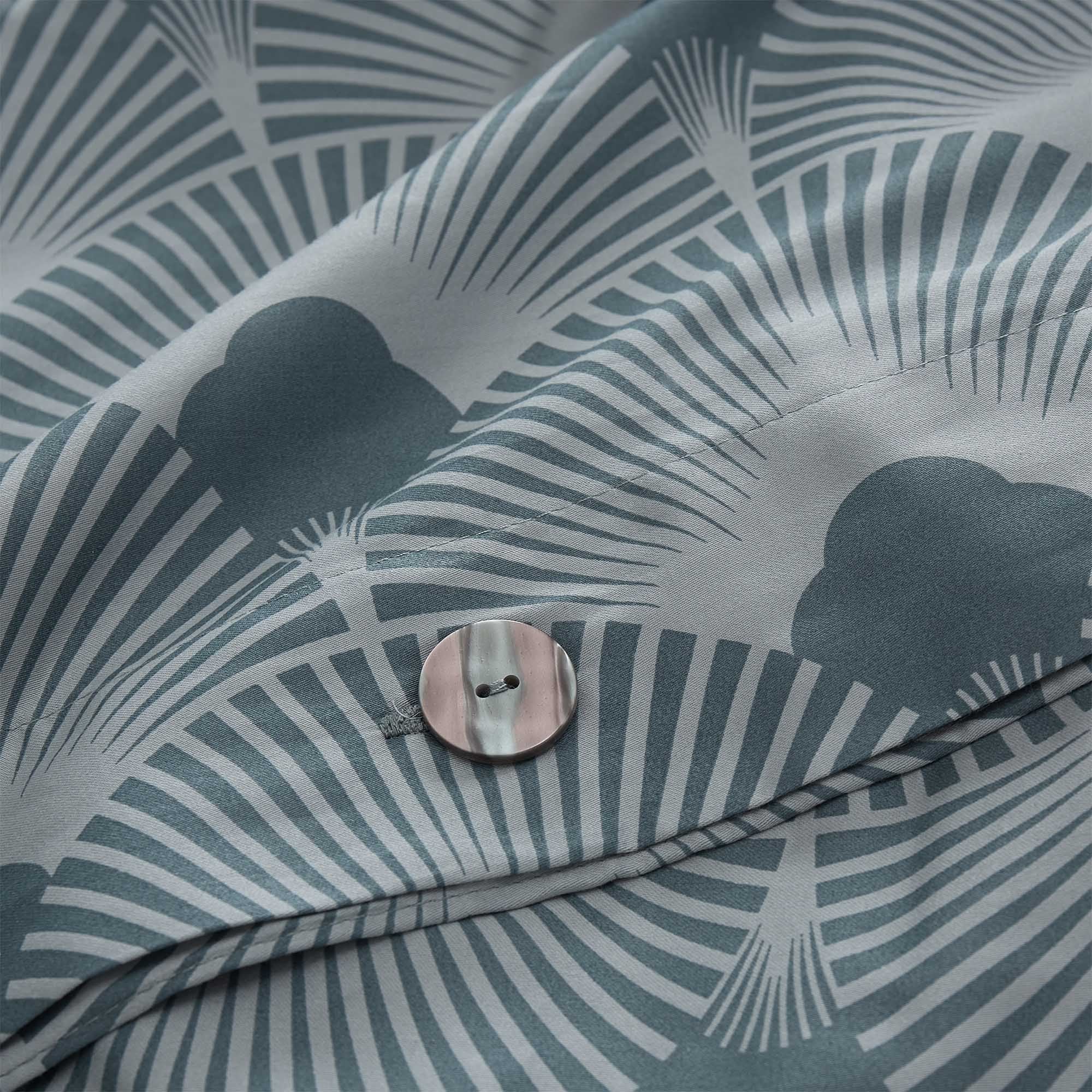 Satin-Bettwsche Zamora [Helles Grüngrau/Grüngrau]