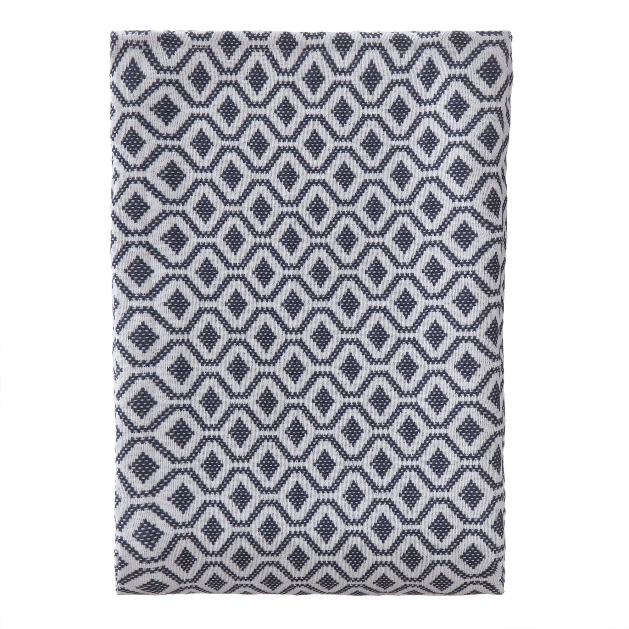 Tagesdecke Viana [Blaugrau/Wei]