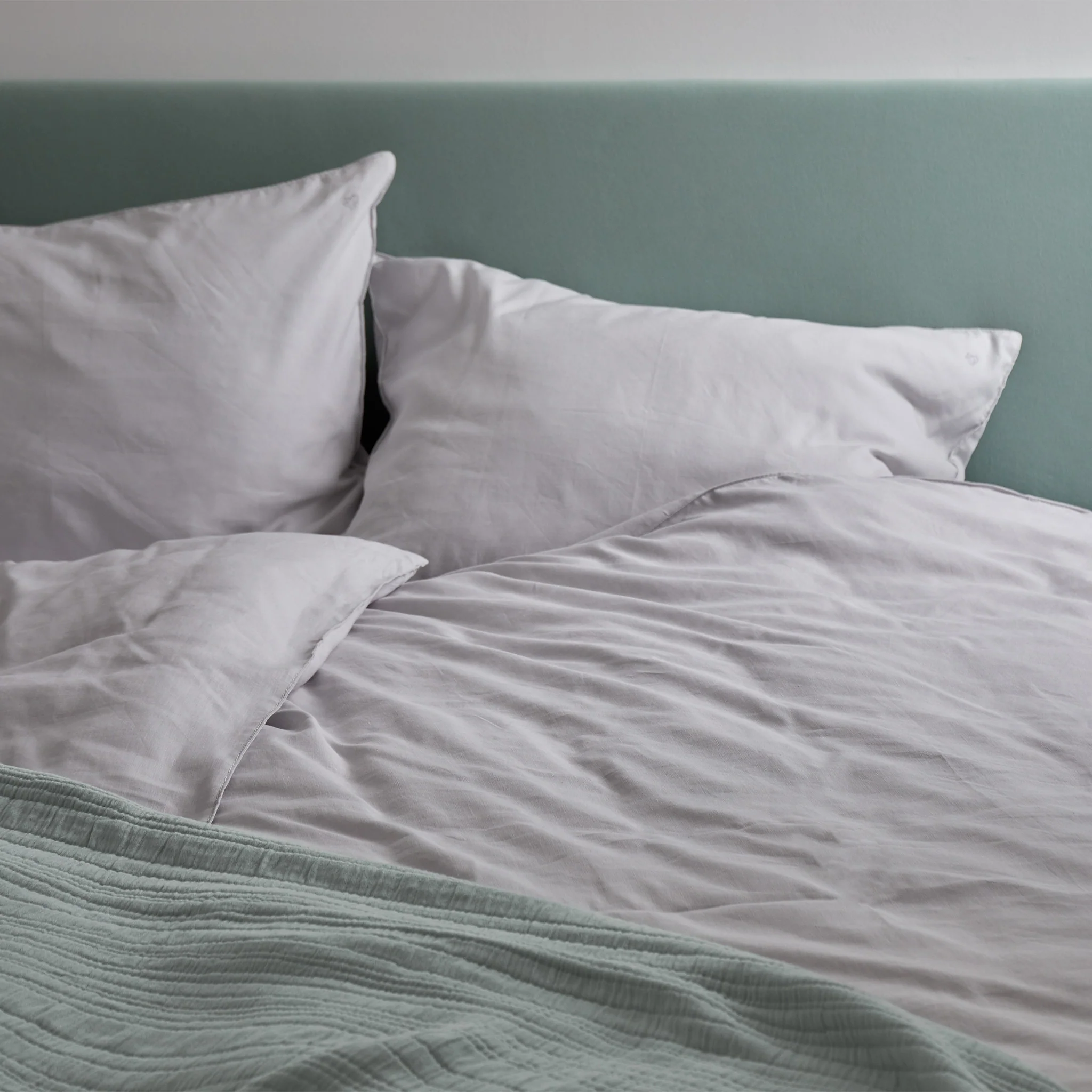 Hanf-Baumwoll-Bettwsche-Set Serena [Hellgrau]