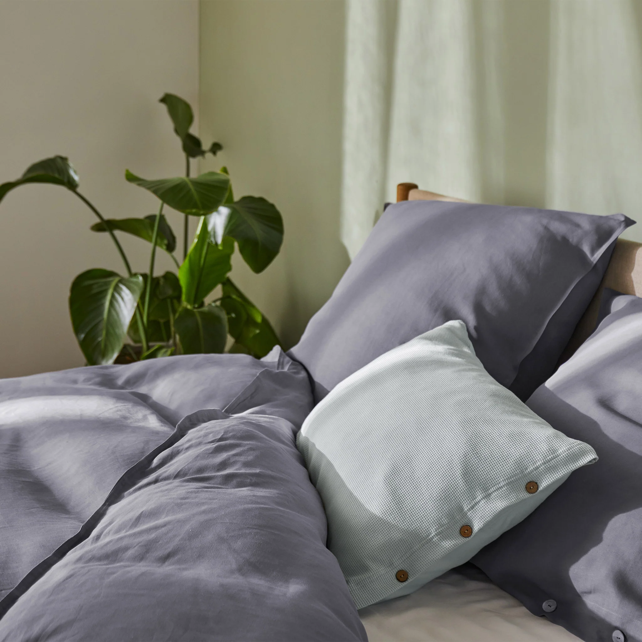 Leinen-Bettwsche Bellvis [Anthrazit]