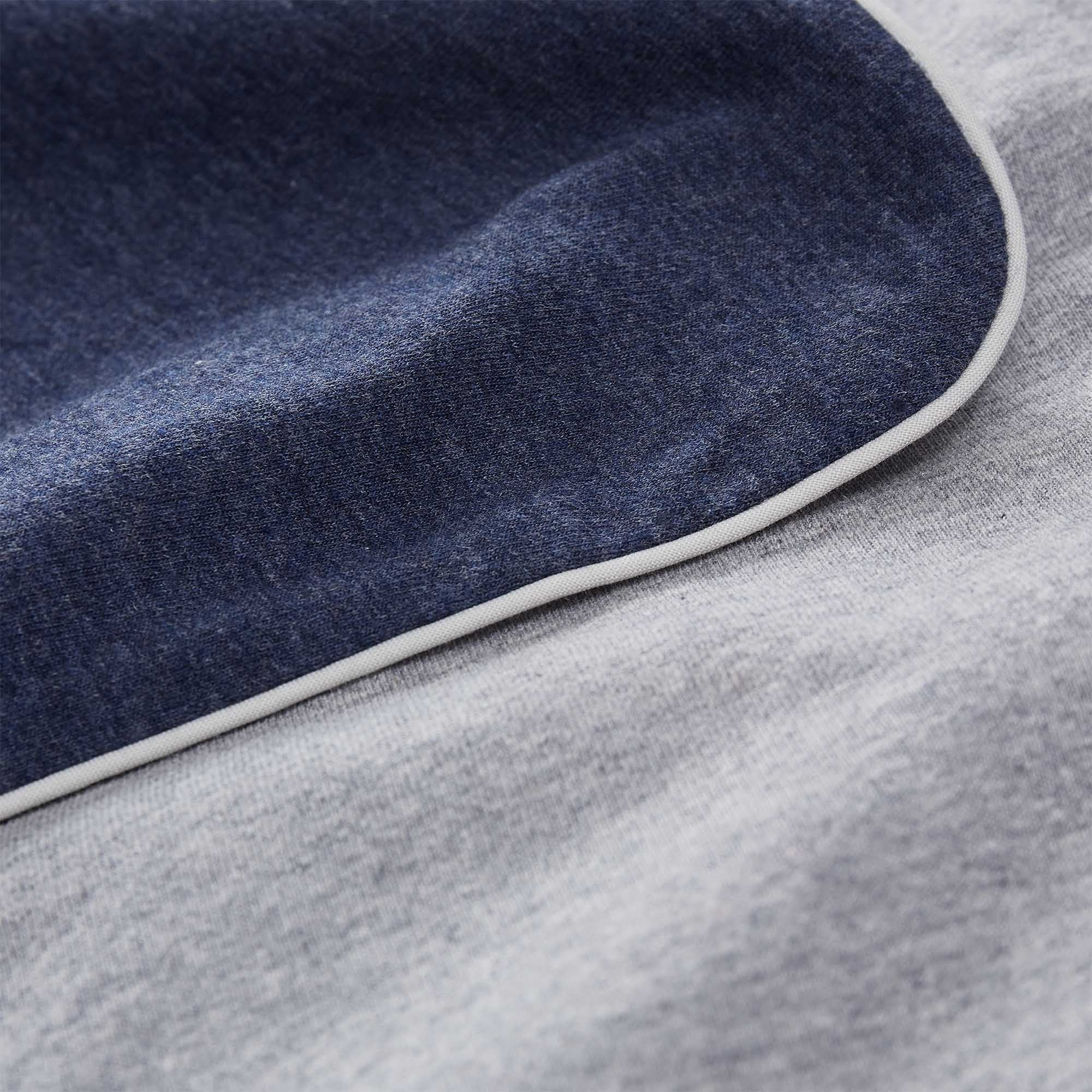 Kissenbezug Coria [Dunkelblau-Melange/Grau-Melange/Grau]